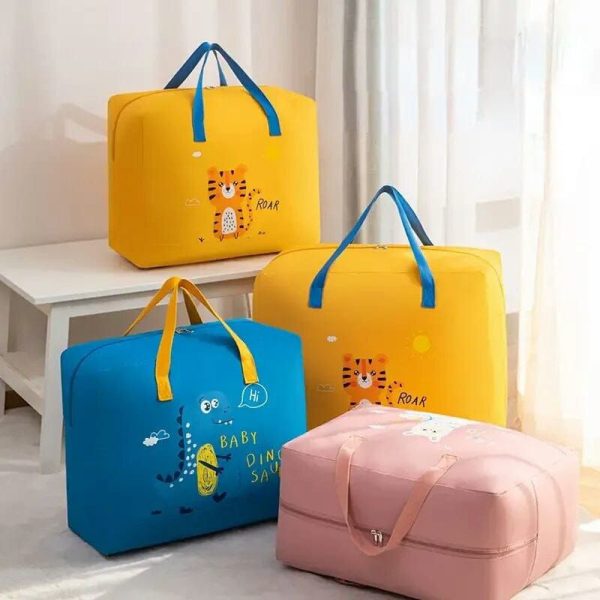 Storage Bags Cartoon Pattern Double Zipper