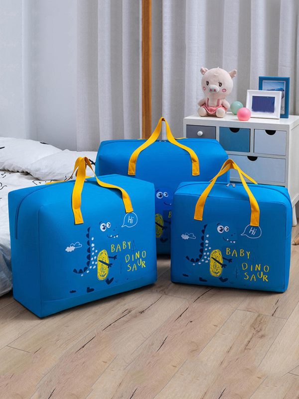 Storage Bags Cartoon Pattern Double Zipper